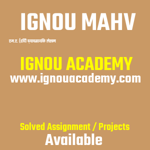 IGNOU MAHV SOLVED ASSIGNMENT 2025 2026